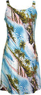 RJC Women's Paradise Island Surf Short Hawaiian Bias Cut Slip Dress