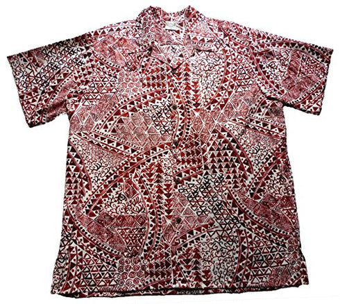 Go Barefoot Mens Hawaiian Tats Big & Tall Shirt