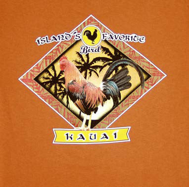 Kauai Island's Favorite Bird Screenprinted Hawaiian T-Shirt