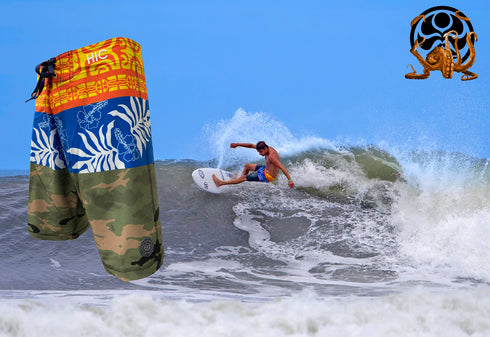 Hawaiian Island Creations (HIC) 20" UA HUKA 8 Way Stretch Boardshorts
