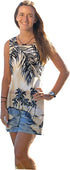 Island Escape Women's A-Line Hawaiian Short Tank Dress