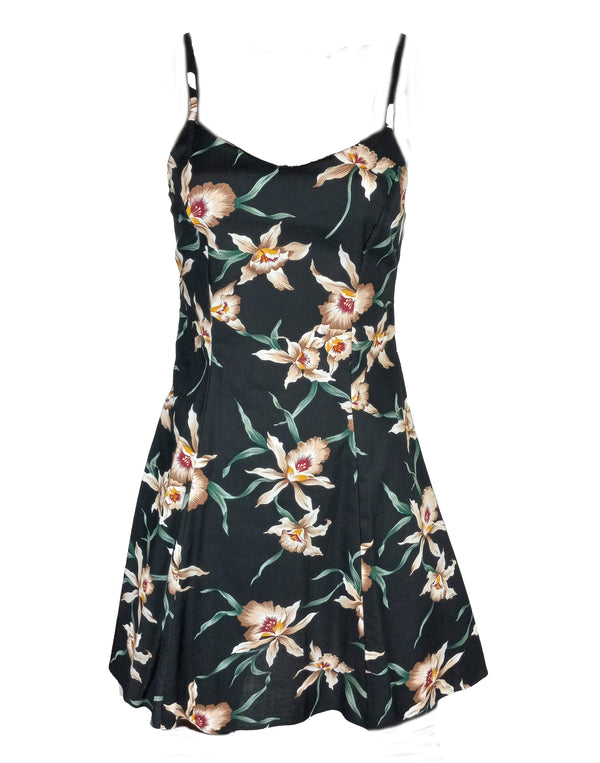 Star Orchid Women's Princess Seam Flared Hawaiian Dress (Petite Size)