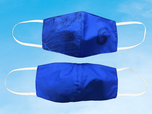 Hawaiian Cotton Face Mask Reversable