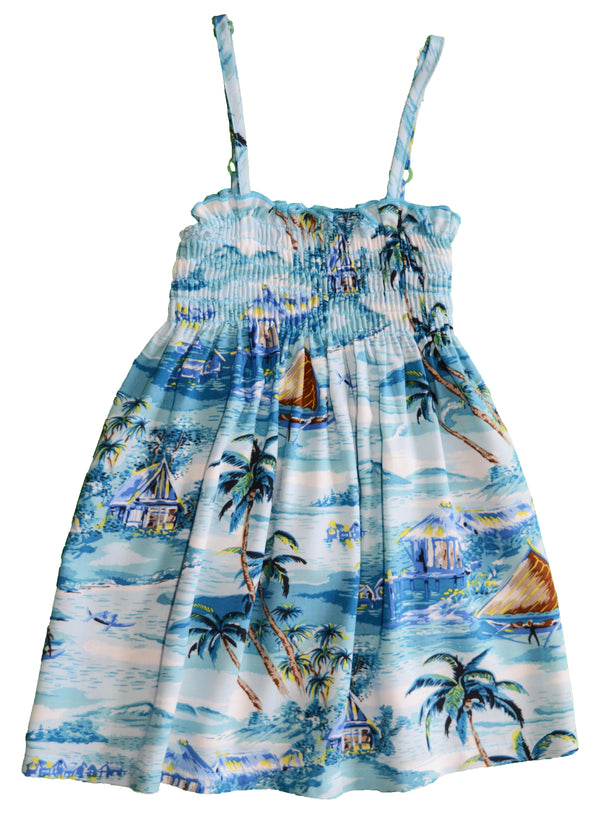 Islanders Girl's Hawaiian Smocked Dress