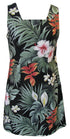 Hibiscus Heliconia Women's A-Line Hawaiian Short Tank Dress