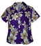 Pacific Legend Womens Colossal Plumeria Hibiscus Fitted Shirt