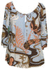 RJC Womens Magical Tropical Trip Peasant Blouse
