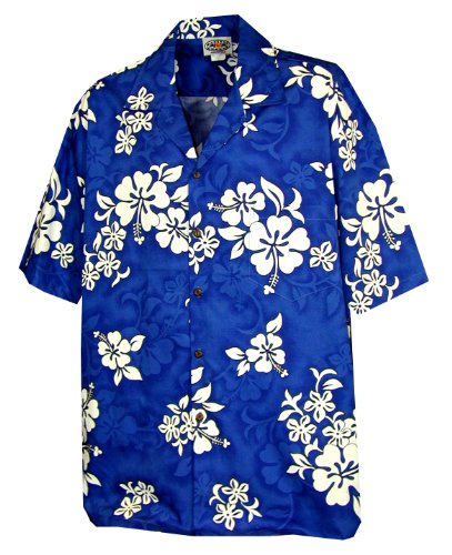Pacific Legend Mens Shadow White Hibiscus Shirt