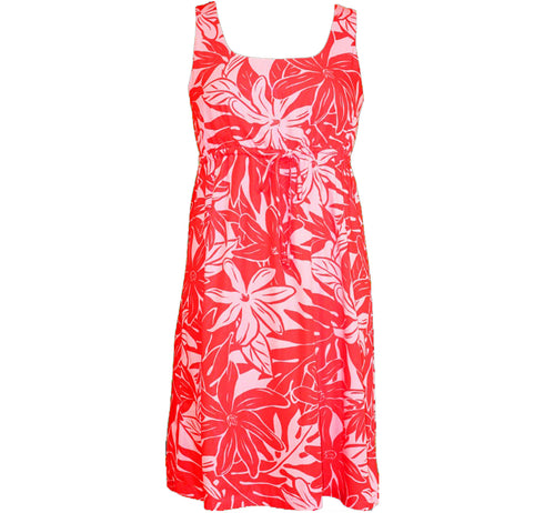 RJC Women's Floral Flash Empire Tie Front Dress