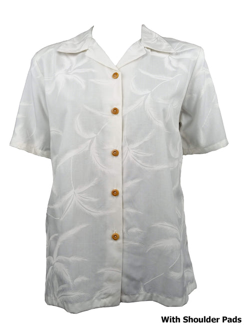 Hurricane Palm Women's Hawaiian Camp Shirt
