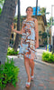 Magical Tropical Trip Women's Empire Tie Front Hawaiian Dress (Regular Fit)