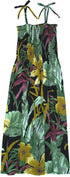 Oriental Watercolor Women's Hawaiian Smocked Dress