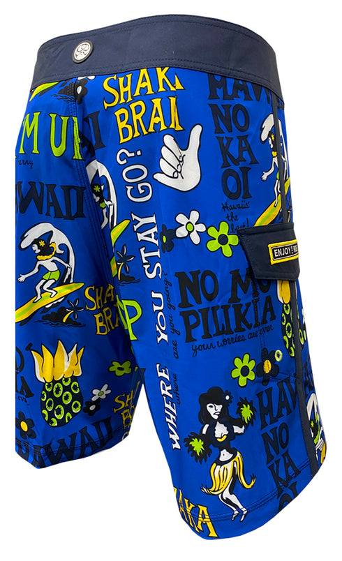 Hawaiian Island Creations (HIC) 19" Suck Em Up 8 Way Stretch Boardshorts