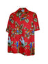 Pacific Legend Mens Tropical Toucan Parrot Shirt