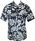 Made in USA - Go Barefoot Men's Lanai Plumeria Reverse Aloha Shirt