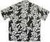 White Orchid Panel Kamehameha Men's Hawaiian Aloha Rayon Vintage Shirt