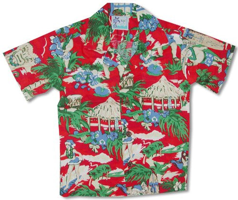 RJC Boys Hawaiian Santa More Beach Fun Shirt