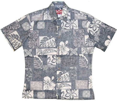 RJC Mens Bold Hawaiian Leaf Reverse Shirt