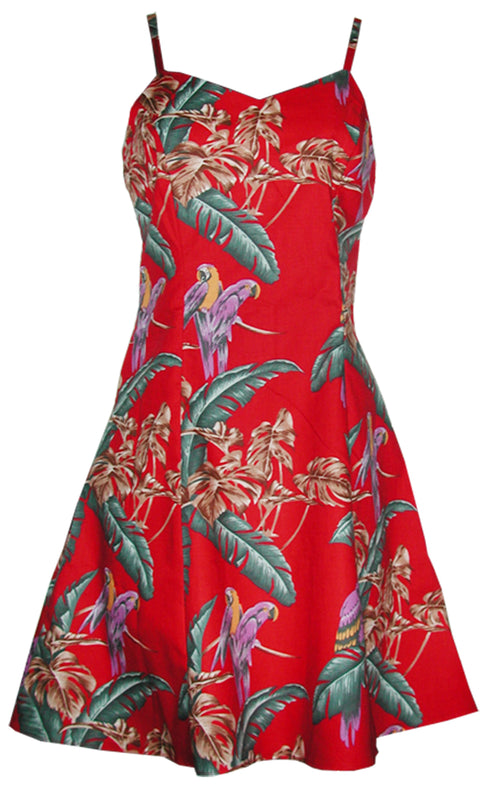 Jungle Bird Women's Princess Seam Flared Hawaiian Dress (Petite Size)