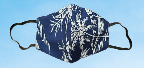 Hawaiian Cotton Face Mask Reversable