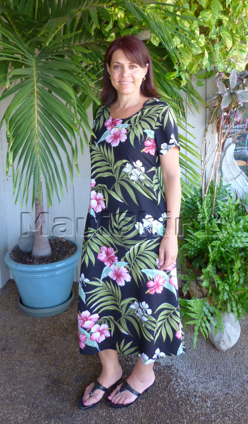 RJC Pale Hibiscus Orchid Womens Evening Dress