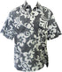 Made in USA - Go Barefoot Men's Star Pareau Reverse Aloha Shirt