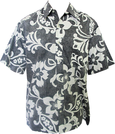 Made in USA - Go Barefoot Men's Star Pareau Reverse Aloha Shirt