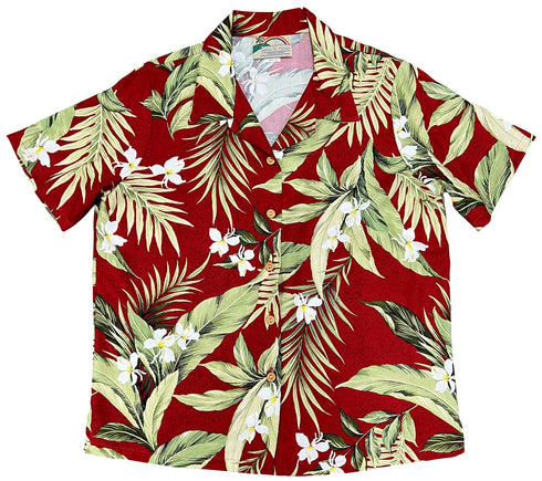 White Ginger Women's Hawaiian Camp Shirt