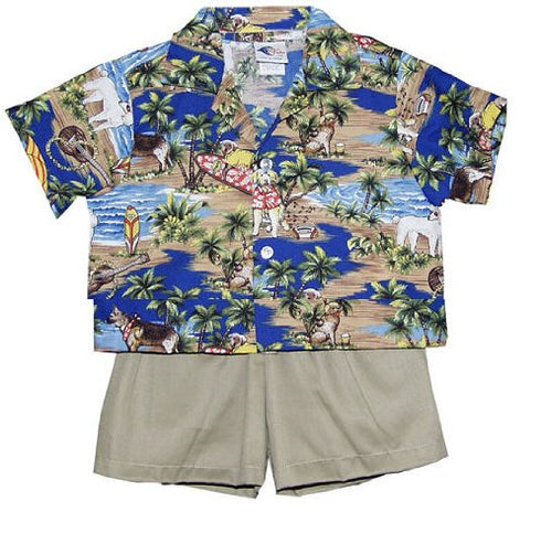 RJC Boys 6 Months to 6 Toddler Doggie Surfboard 2pc Set