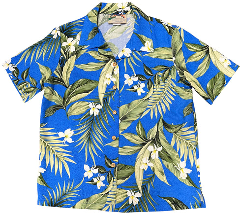 White Ginger Women's Hawaiian Camp Shirt