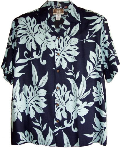 RJC Mens Orchid Monstera Rayon Shirt
