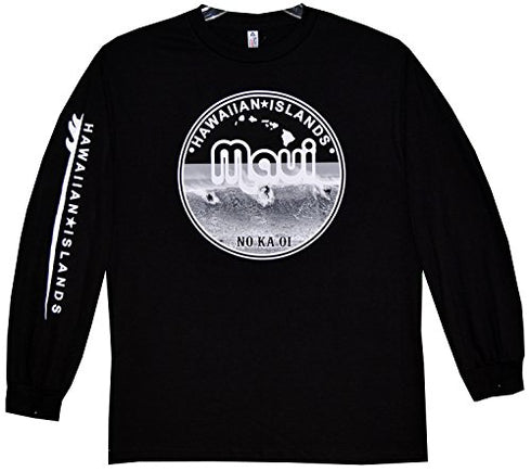 RJC Unisex Surfers Maui No Ka Oi Long Sleeve Tee Shirt