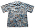 Made in USA - Go Barefoot Men's Pacifica Islander Reverse Aloha Shirt