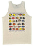 RJC Unisex Fishes of Hawaii Tank Top