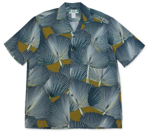 Two Palms Mens Fan Palm Rayon Shirt