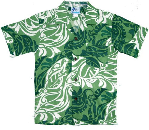 RJC Boys Classic Hawaiian Christmas Rayon Shirt