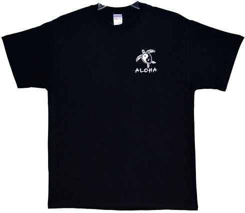 Ying Yang Turtle Screenprinted Hawaiian T-Shirt