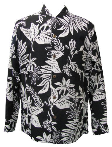 Paradise Found Mens Tiare Kamehameha Style Long Sleeve Shirt