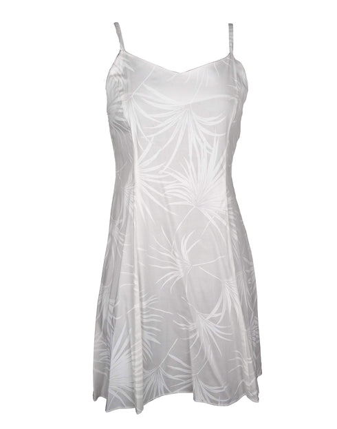 Midnight Palm Women's Princess Seam Flared Hawaiian Dress (Petite Size)