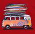 Volkswagen Bus Screenprinted Hawaiian T-Shirt