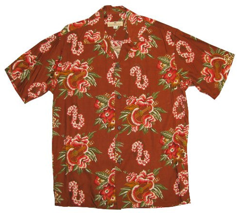Pineapple Juice Mens Ukulele Lei Shirt