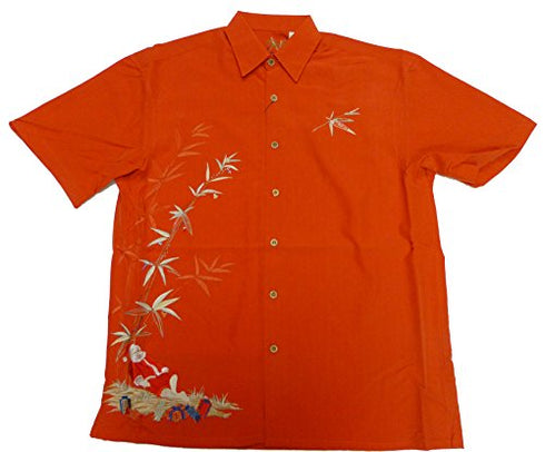 Bamboo Cay Mens Santa Resting Embroidered Shirt