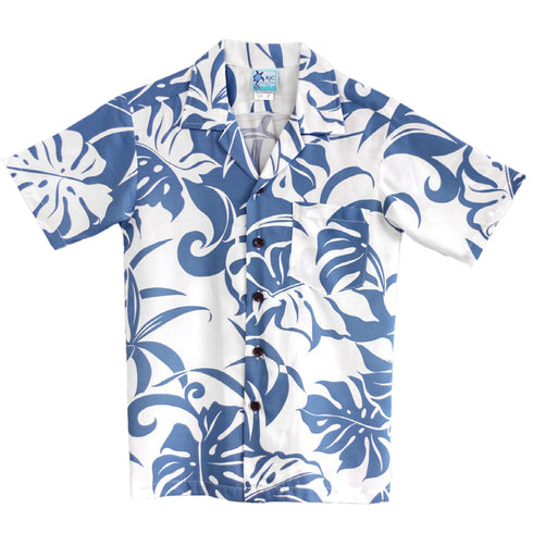 Delicate Tropical Hawaiian Aloha Boys Rayon Shirt