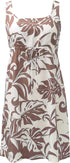 Delicate Tropical Women's Empire Tie Front Hawaiian Dress (Generous Fit)