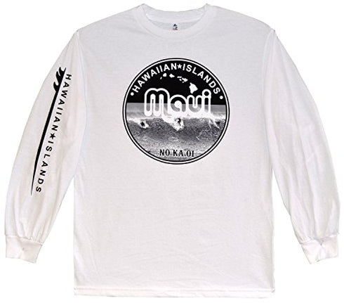 RJC Unisex Surfers Maui No Ka Oi Long Sleeve Tee Shirt