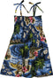 RJC Girl's Hibiscus Hawaiian Islands Hawaiian Smocked Dress
