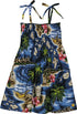 RJC Girl's Hibiscus Hawaiian Islands Hawaiian Smocked Dress