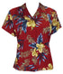 Two Palms women's Orchid Fern Fitted Blouse