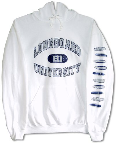 Unisex Hooded Sweatshirt - Longboard University Hawaii/Maui Cotton Fleece Sweatshirt