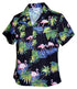 Pacific Legend Women's Pink Flamingo Paradise Fitted Shirt